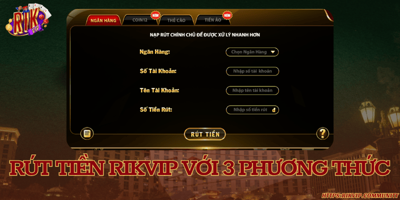 RIKVIP ⭐️ Link Vào Trang Chủ【RIK.VIP】 Chính Thức ✔️ 01/2026 RIKVIP cung cấp 3 phương thức rút tiền chính